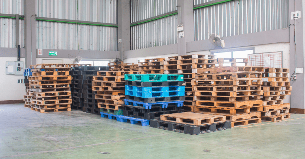 Wooden pallets new vs old